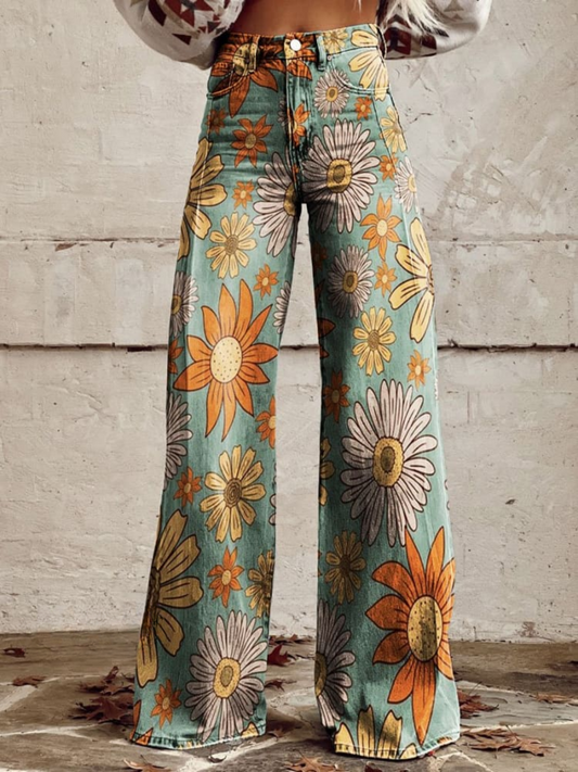 Pantalón Floral Vintage