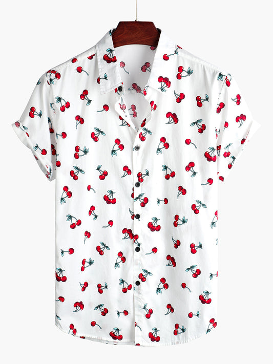 Chemise imprimé cerises