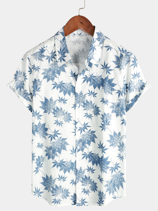 Chemise en lin Feuilles d'érable