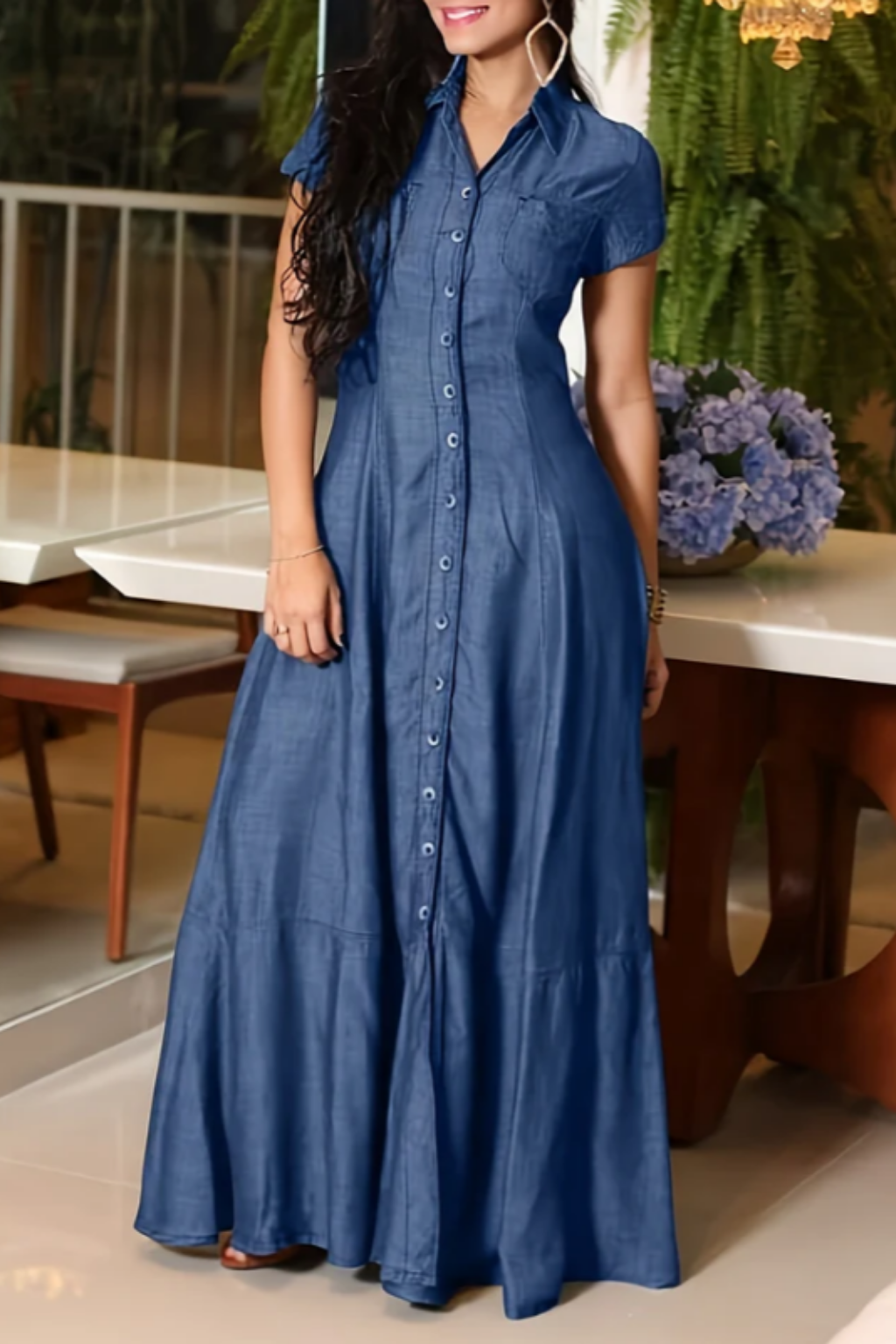 Mandy | Robe longue en jean
