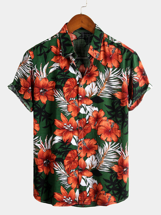 Chemise Imprimé Floral Tropical