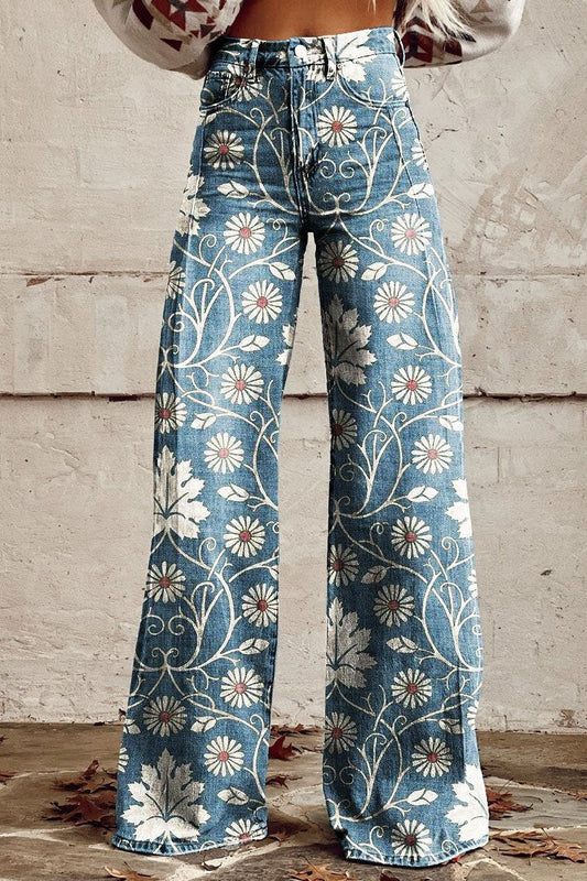 Pantalón Boho Azul