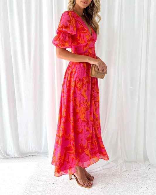 Vestido Maxi Coral