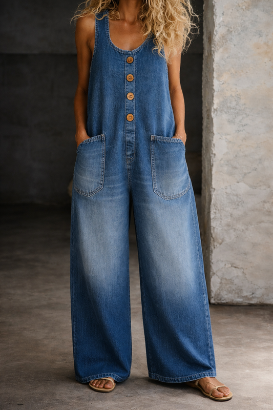 Saylor | Mono de denim de algodón lavado Vintage