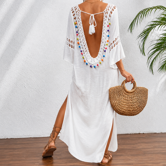 Vestido Playa Crochet Bohemio