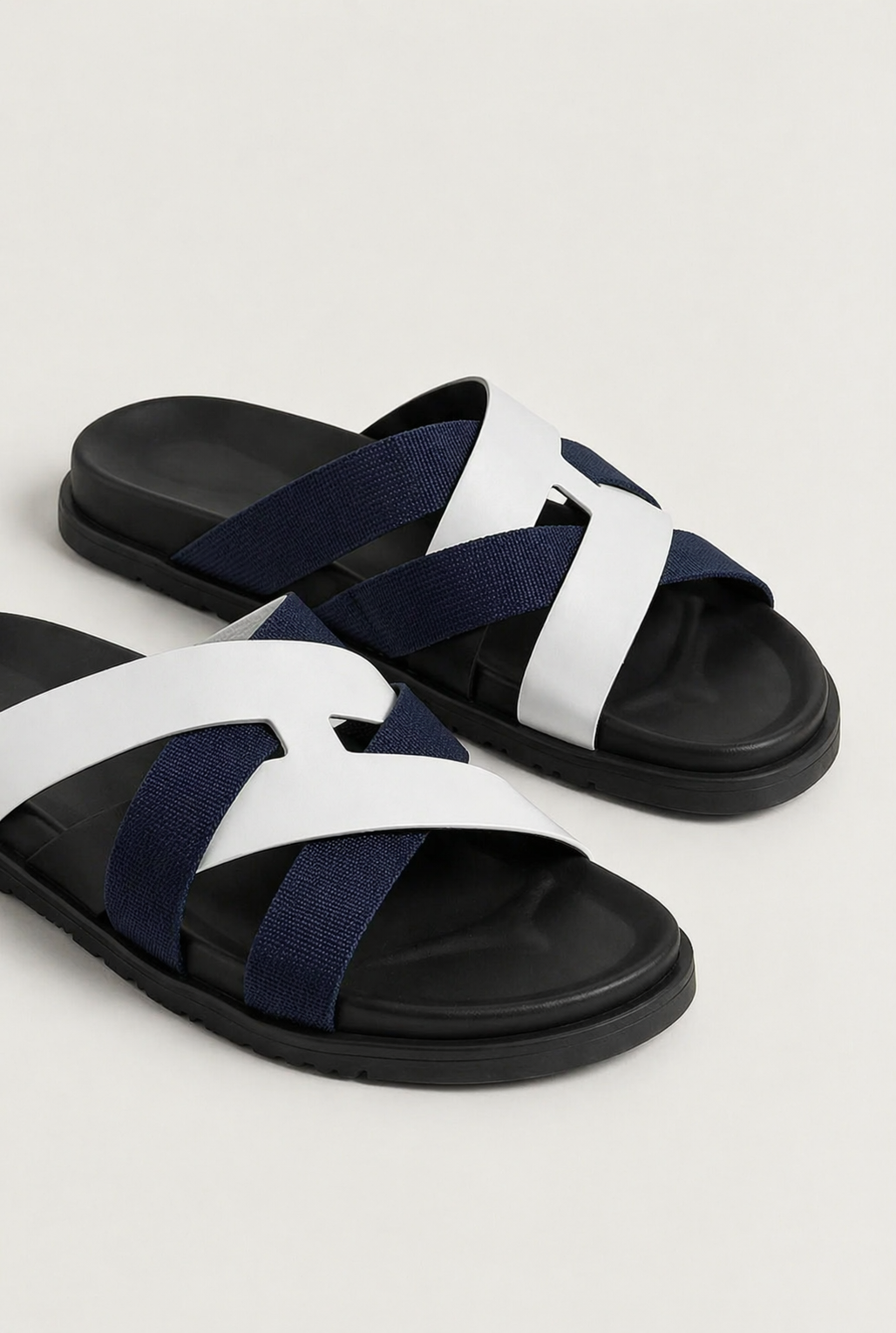 Alviro Sandalia Nº1 blanco/azul marino