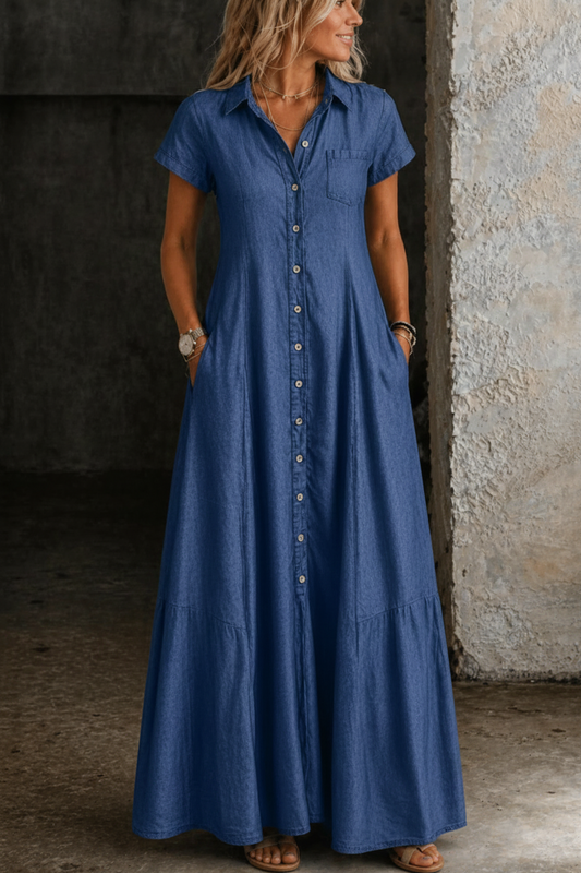 Mandy | Vestido Largo de Denim
