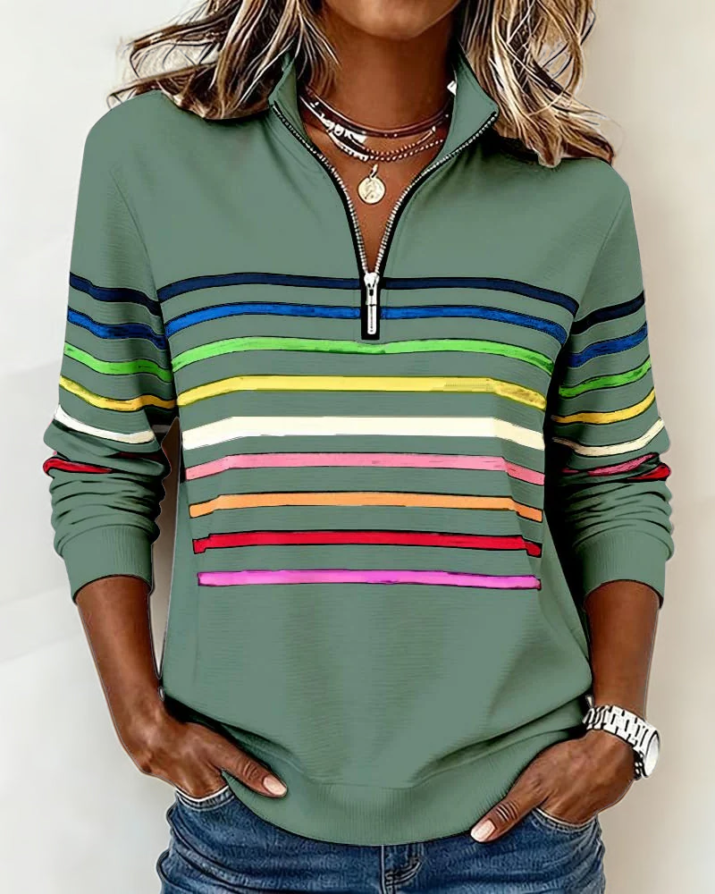 Suéter Casual Estilo Colorido