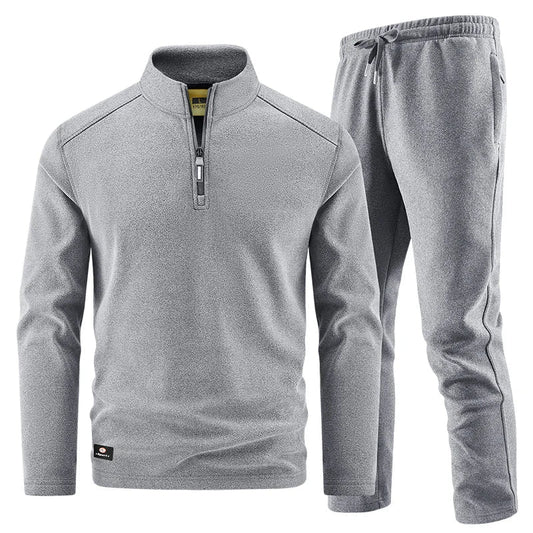 Elegante conjunto de jersey con cremallera para hombre