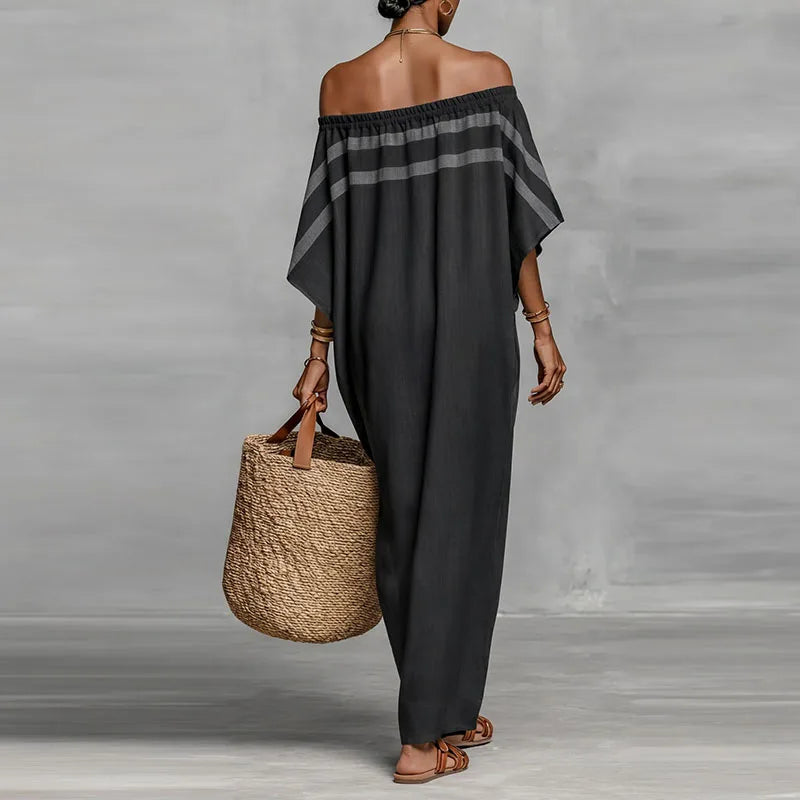 Robe fluide à rayures