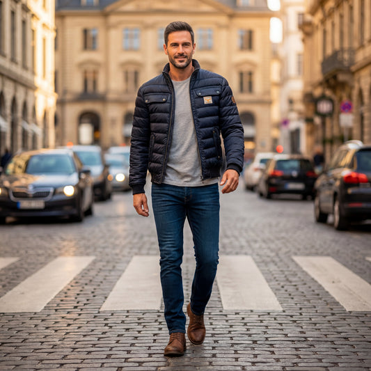 Chaqueta acolchada urbana – Estilo elegante