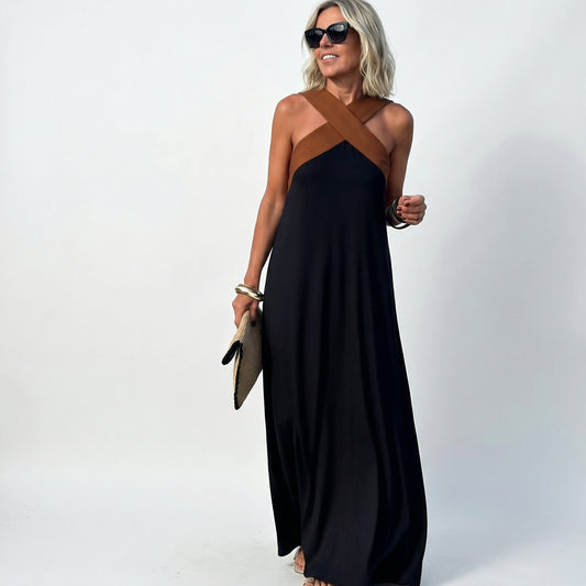 Vestido Elegante Espalda Descubierta