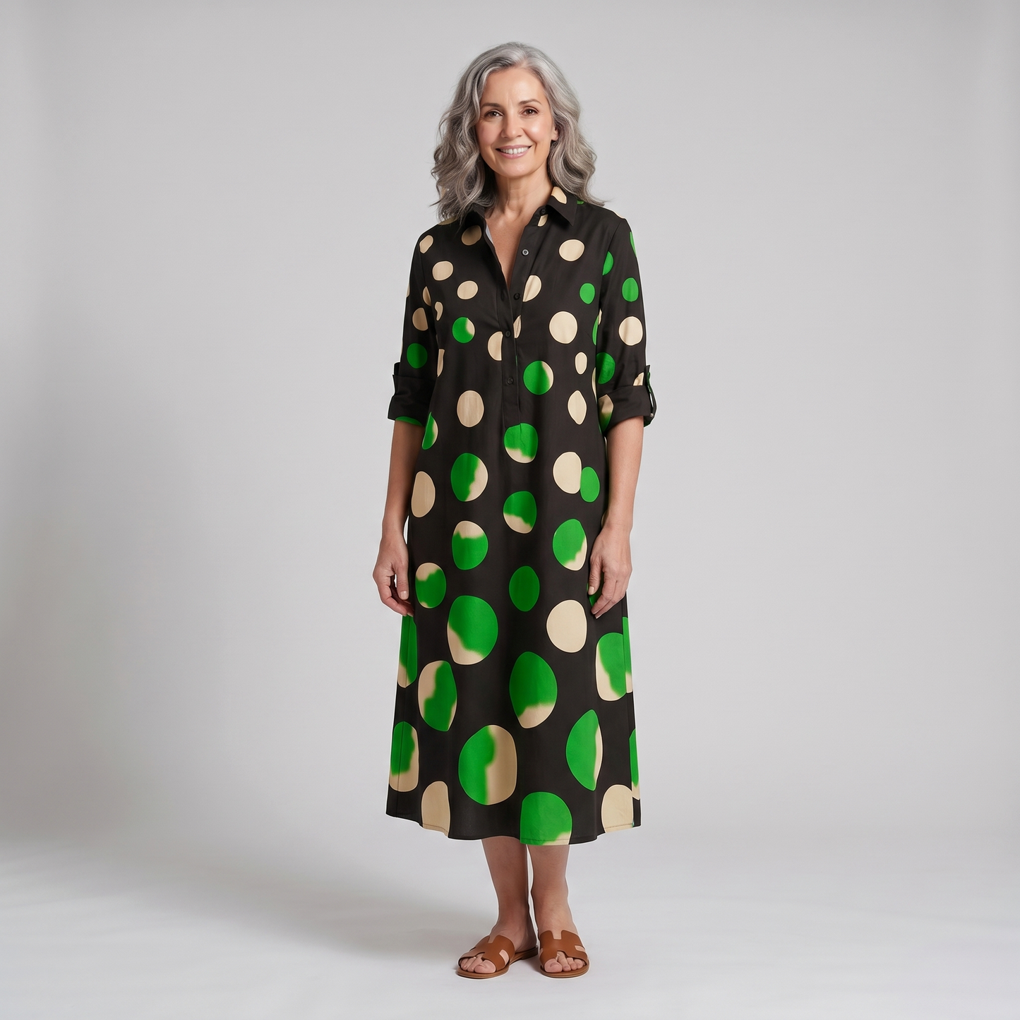 Loretta | Vestido midi elegante