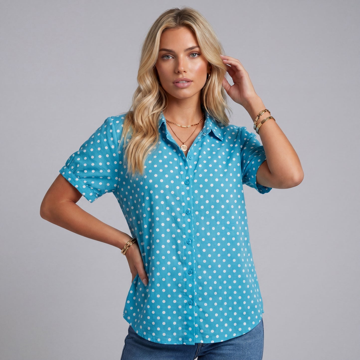 Top floral élégant