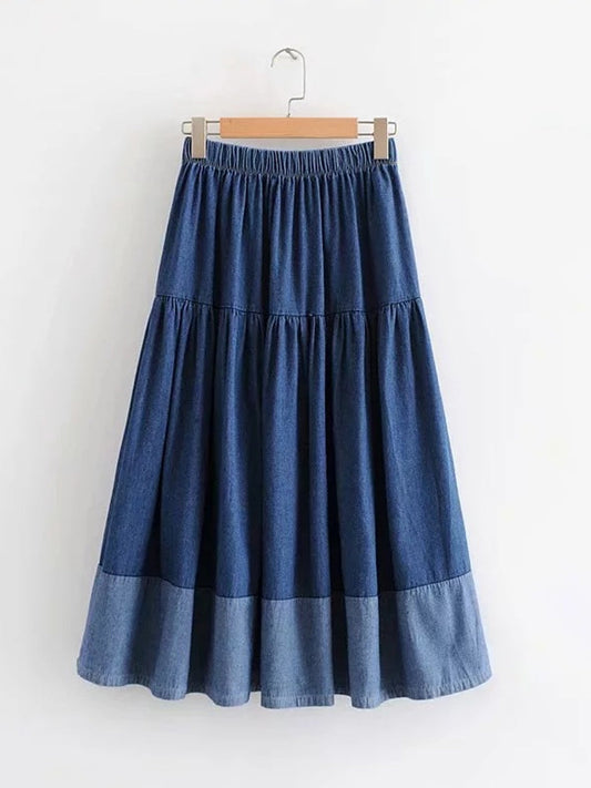 Sarah | Falda de jeans con cintura elástica