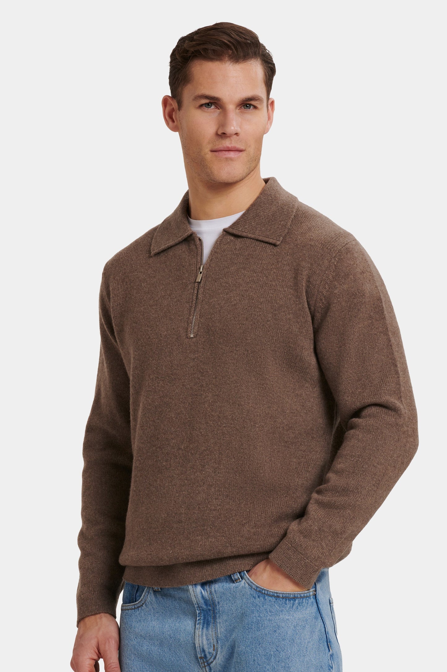 Polo Compone De Cremallera Un Cuarto