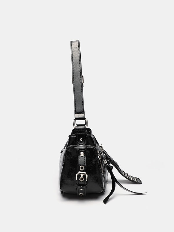 Bolso Crossbody Motero con Remaches