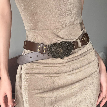 Ceinture bohème en cuir vintage