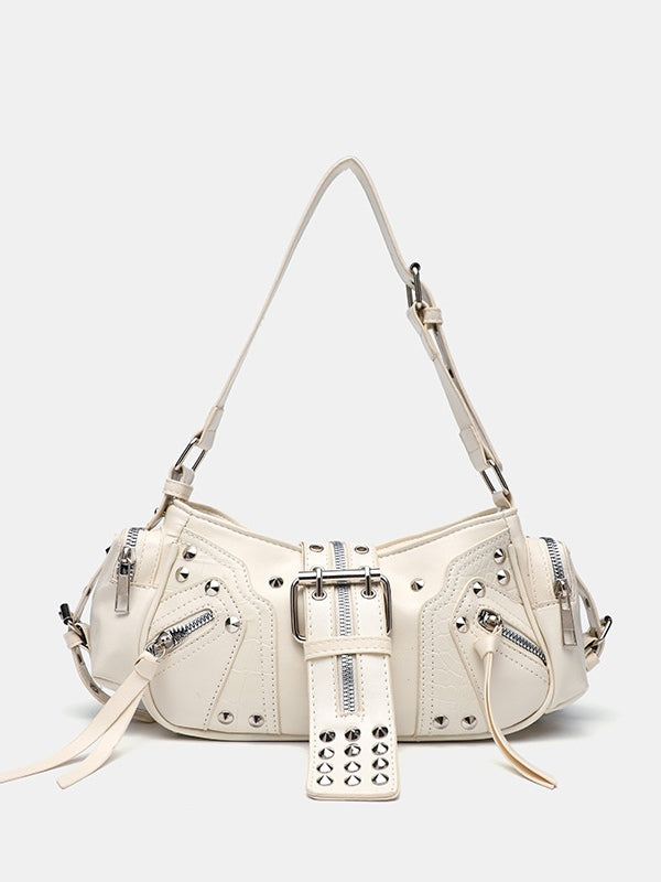 Bolso Crossbody Motero con Remaches