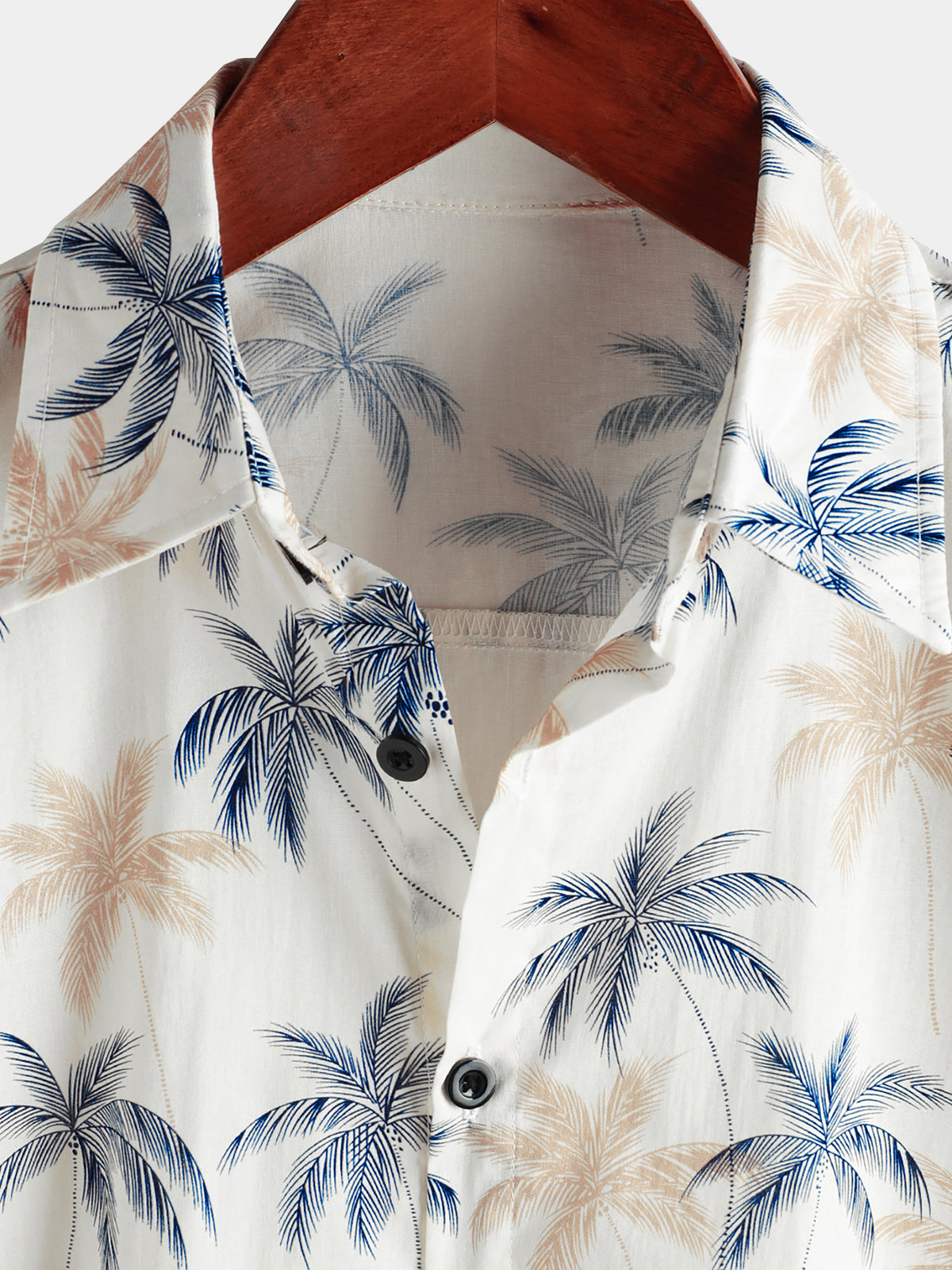 Camisa Hawaiana Palmera 100% Algodón