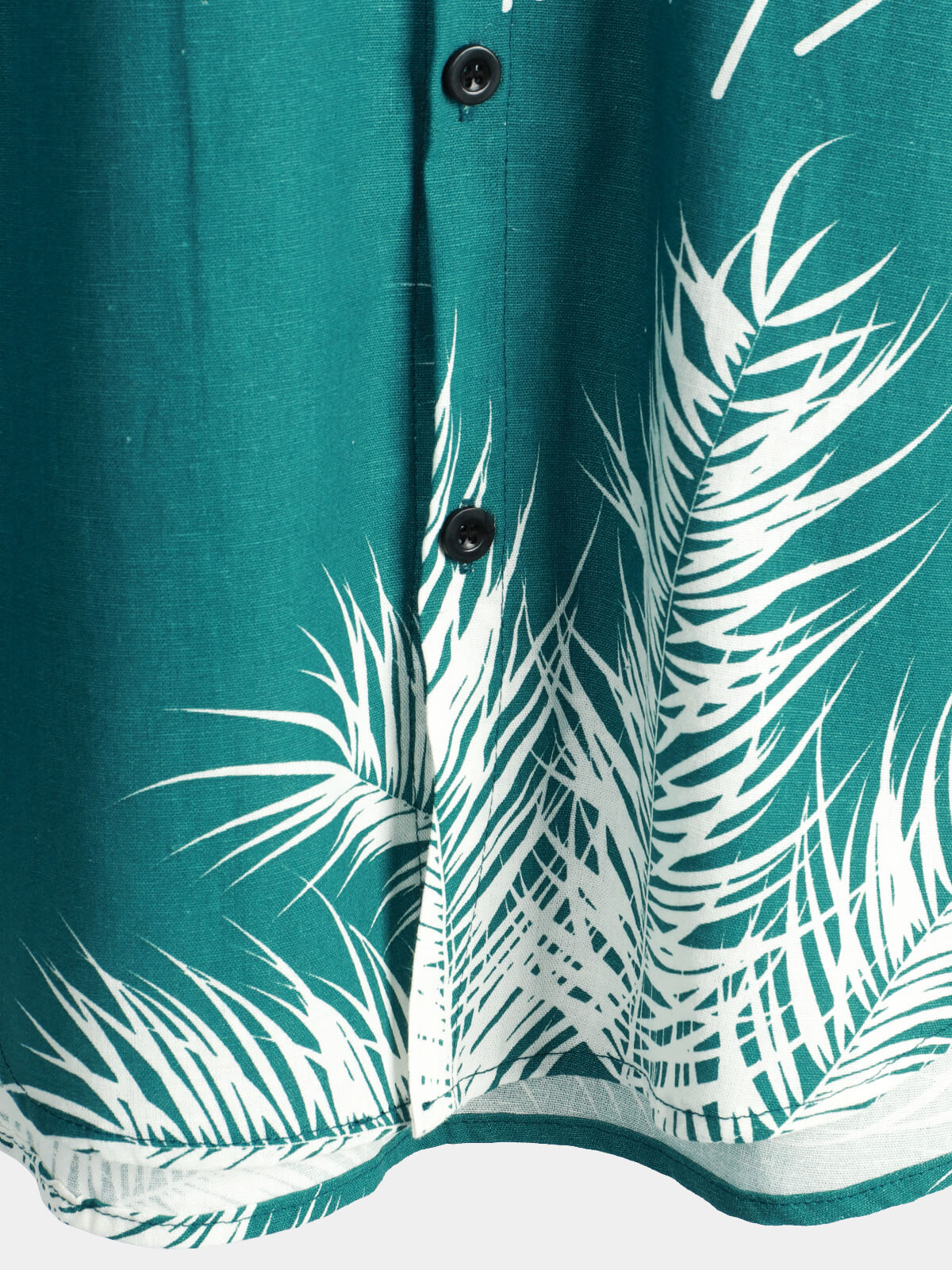 Camisa Hawaiana Lino Plantas Tropicales