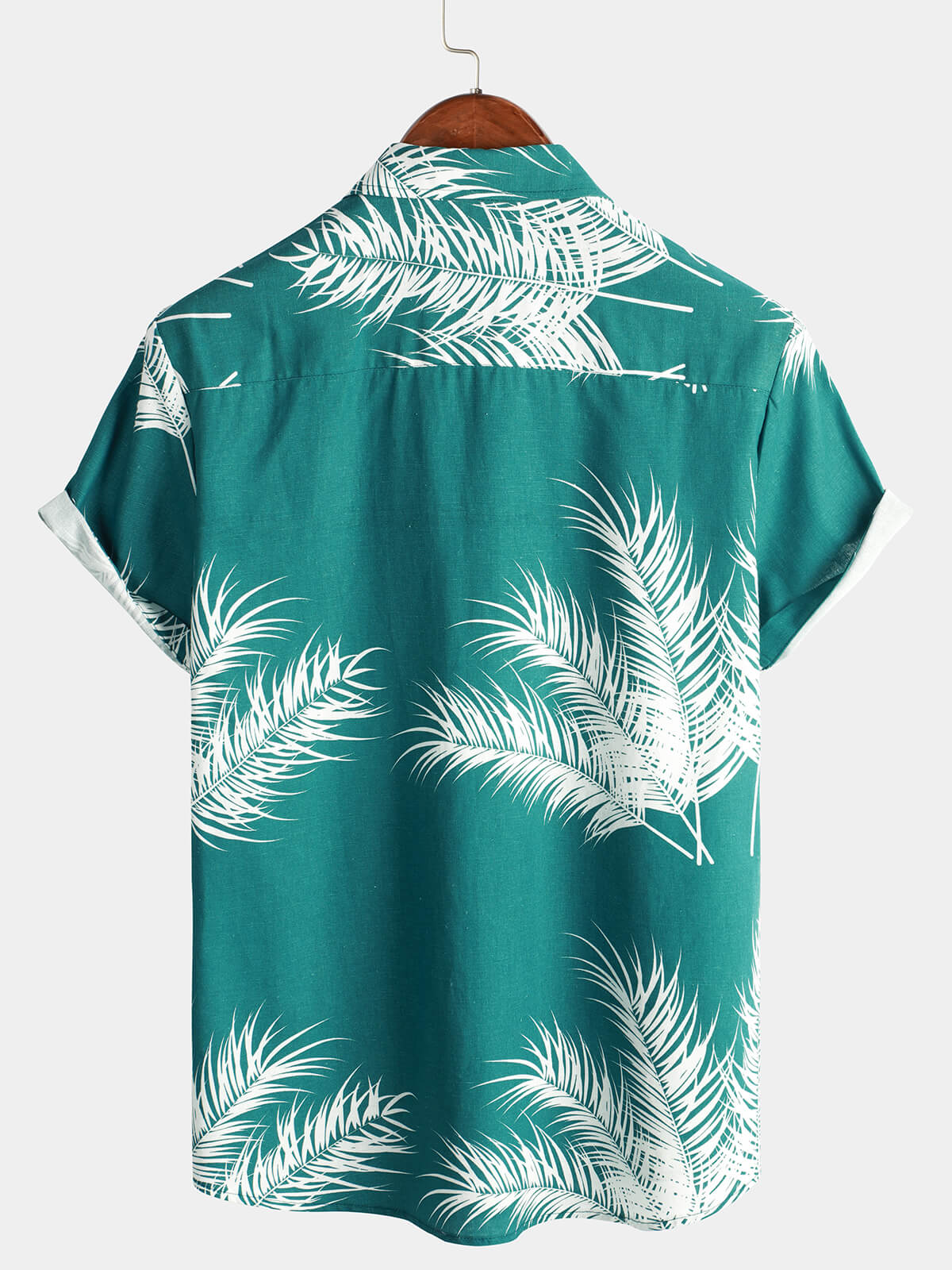 Camisa Hawaiana Lino Plantas Tropicales