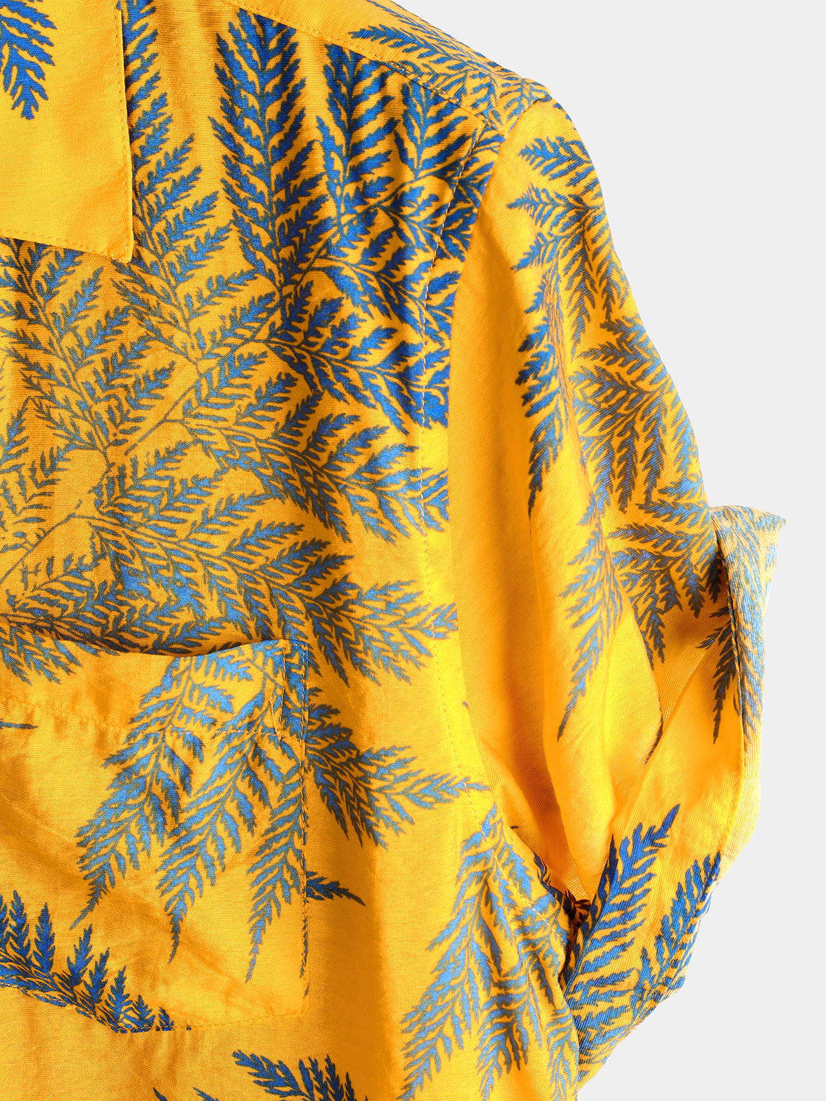 Camisa Hawaiana Hojas Tropicales
