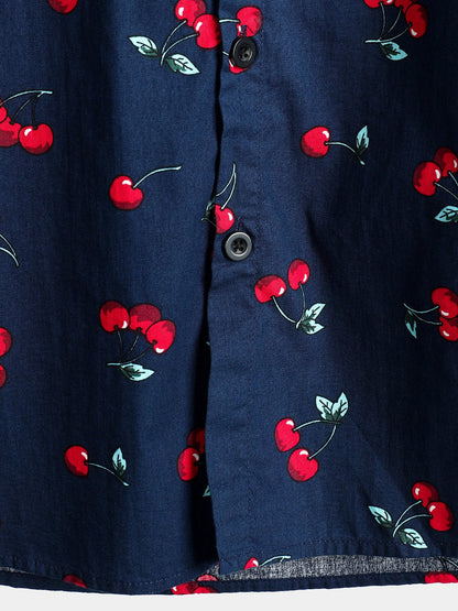 Camisa Estampado Cerezas