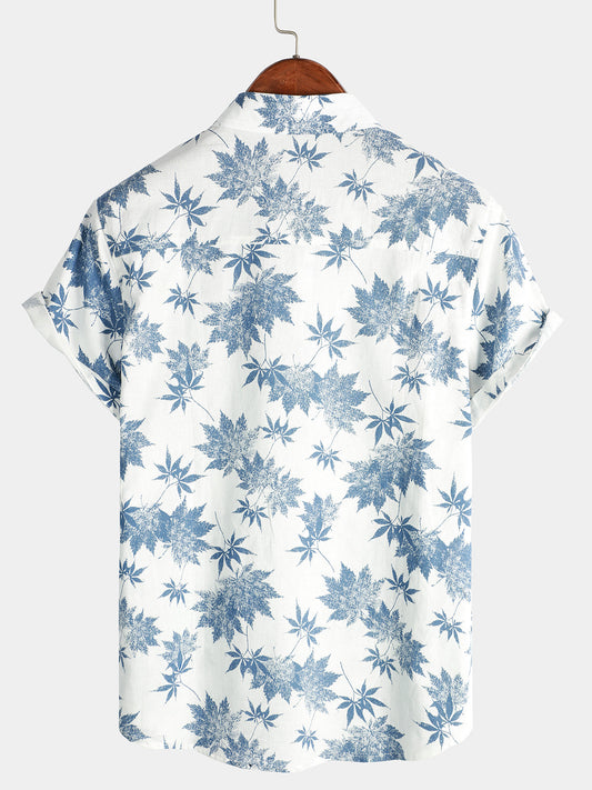 Camisa Lino Hojas de Arce