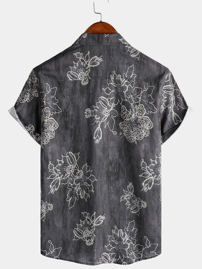 Camisa Floral Retro Isla