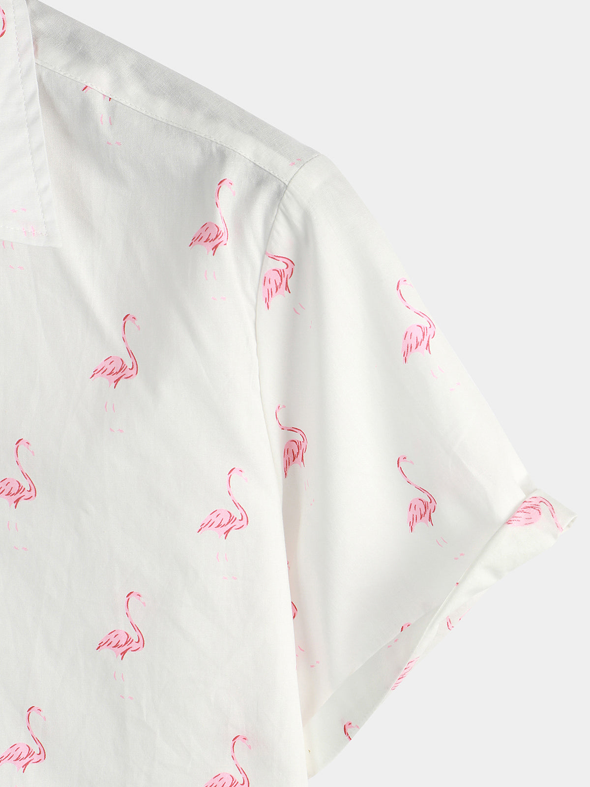 Camisa Hawaiana Flamencos Tropical