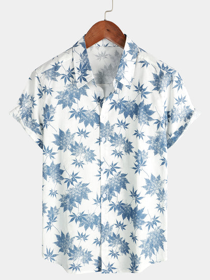 Camisa Lino Hojas de Arce