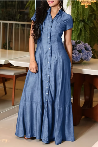 Eliza | Robe longue en jean