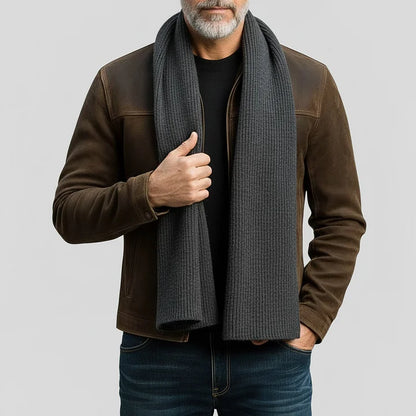 Chaqueta de Ante Solapa