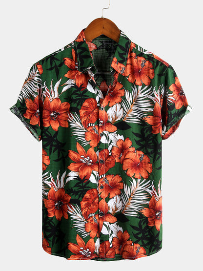 Camisa Estampado Floral Tropical