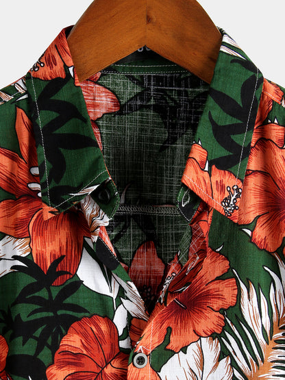 Camisa Estampado Floral Tropical