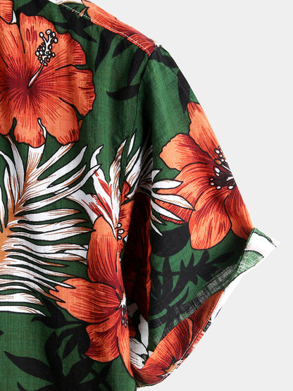 Camisa Estampado Floral Tropical