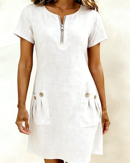 Van Elst Mode® | Vestido de algodón con cremallera