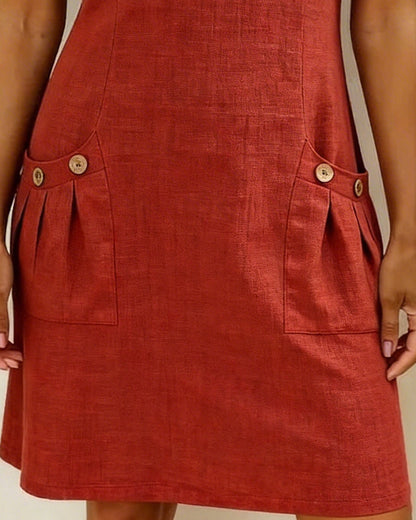 Van Elst Mode® | Vestido de algodón con cremallera