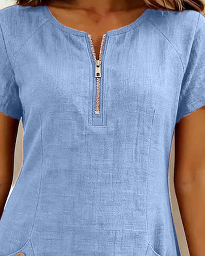 Van Elst Mode® | Vestido de algodón con cremallera
