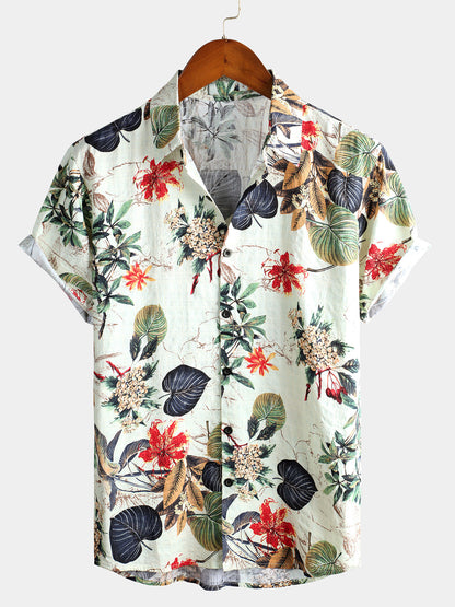 Camisa Hawaiana Floral Tropical