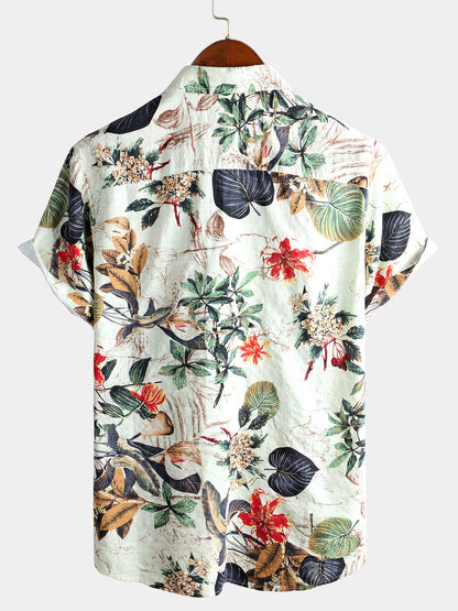 Camisa Hawaiana Floral Tropical