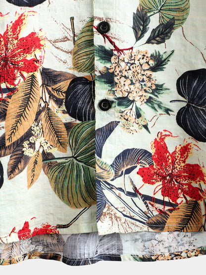 Camisa Hawaiana Floral Tropical