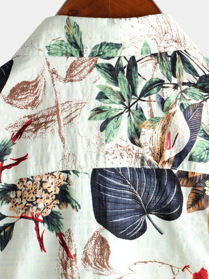 Camisa Hawaiana Floral Tropical