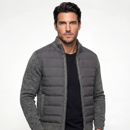 Chaqueta Acolchada Cuerpo y Mangas de Punto Polar