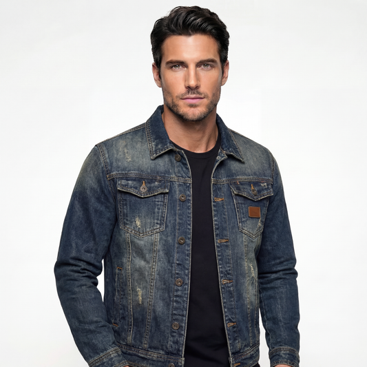 Chaqueta Vaquera Clásica Con Cremallera