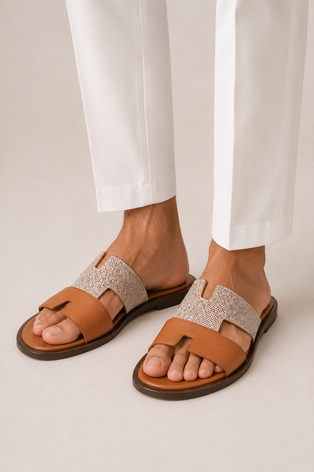 Valero Sandalia Marrón/Beige