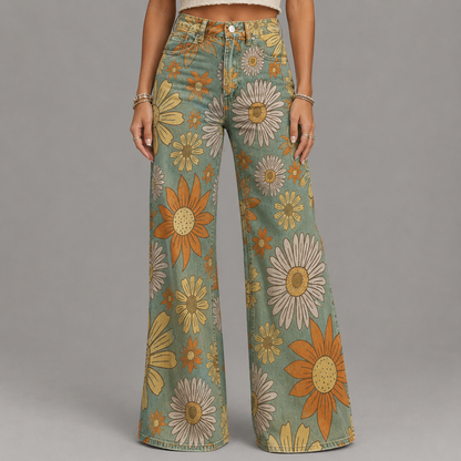 Pantalón Floral Vintage