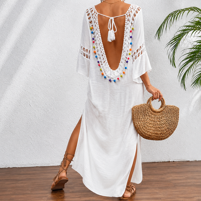 Vestido Playa Crochet Bohemio