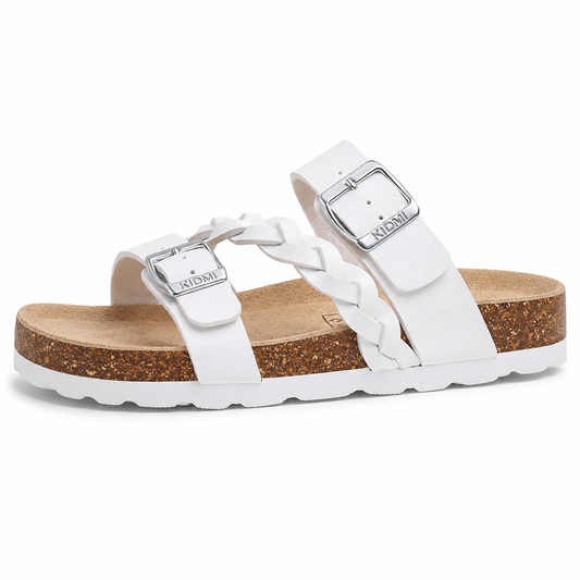 Sandalias de Corcho con Hebilla y Soporte de Arco